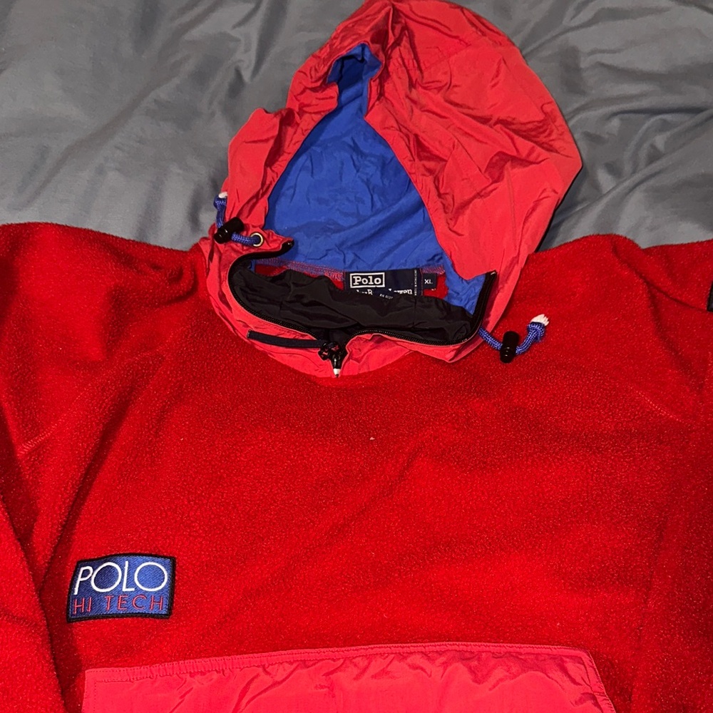 Polo by Ralph Lauren Red and Blue Hoodie